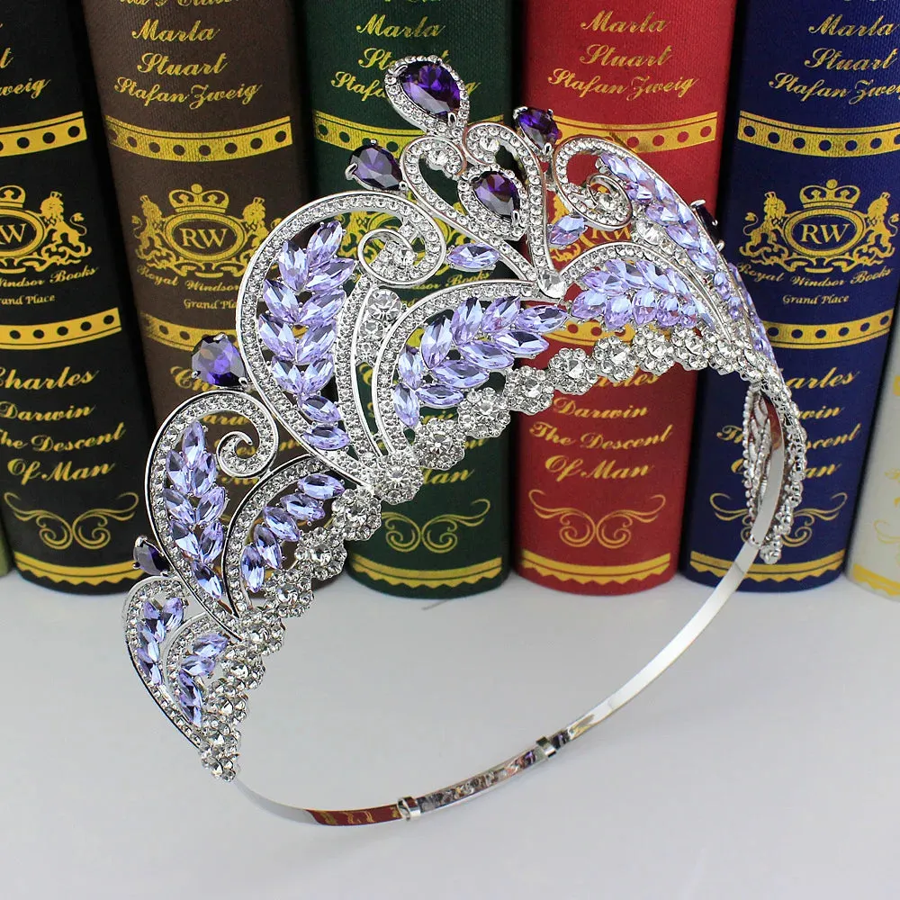 Quinceañera Birthday Party Tiara Colorful Crystal Crown