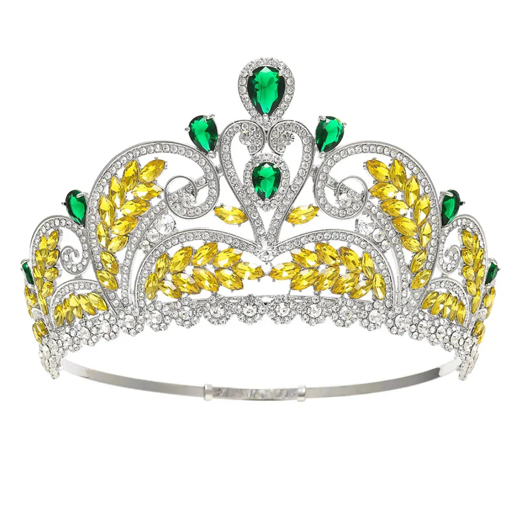 Quinceañera Birthday Party Tiara Colorful Crystal Crown