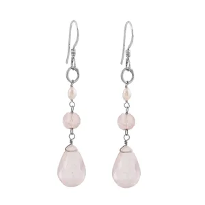 Rose Quartz Dangle & Drop Earrings