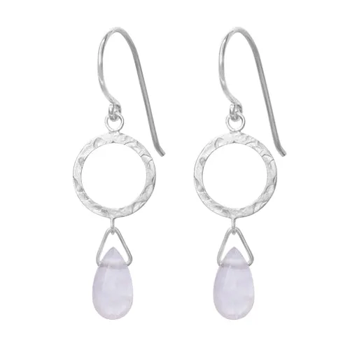 Rose Quartz La Palma Earring