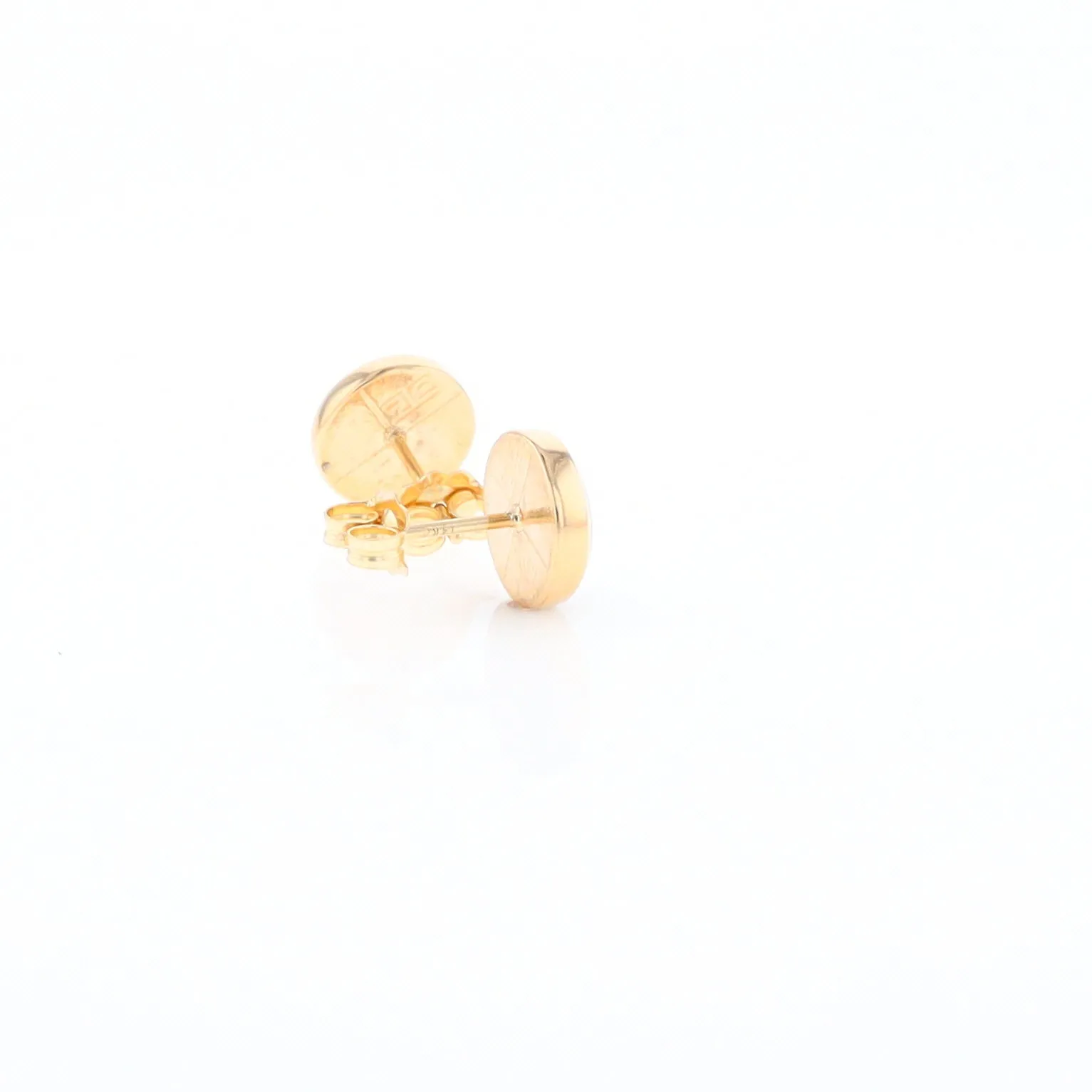 Round Historic Quartz Stud Earrings