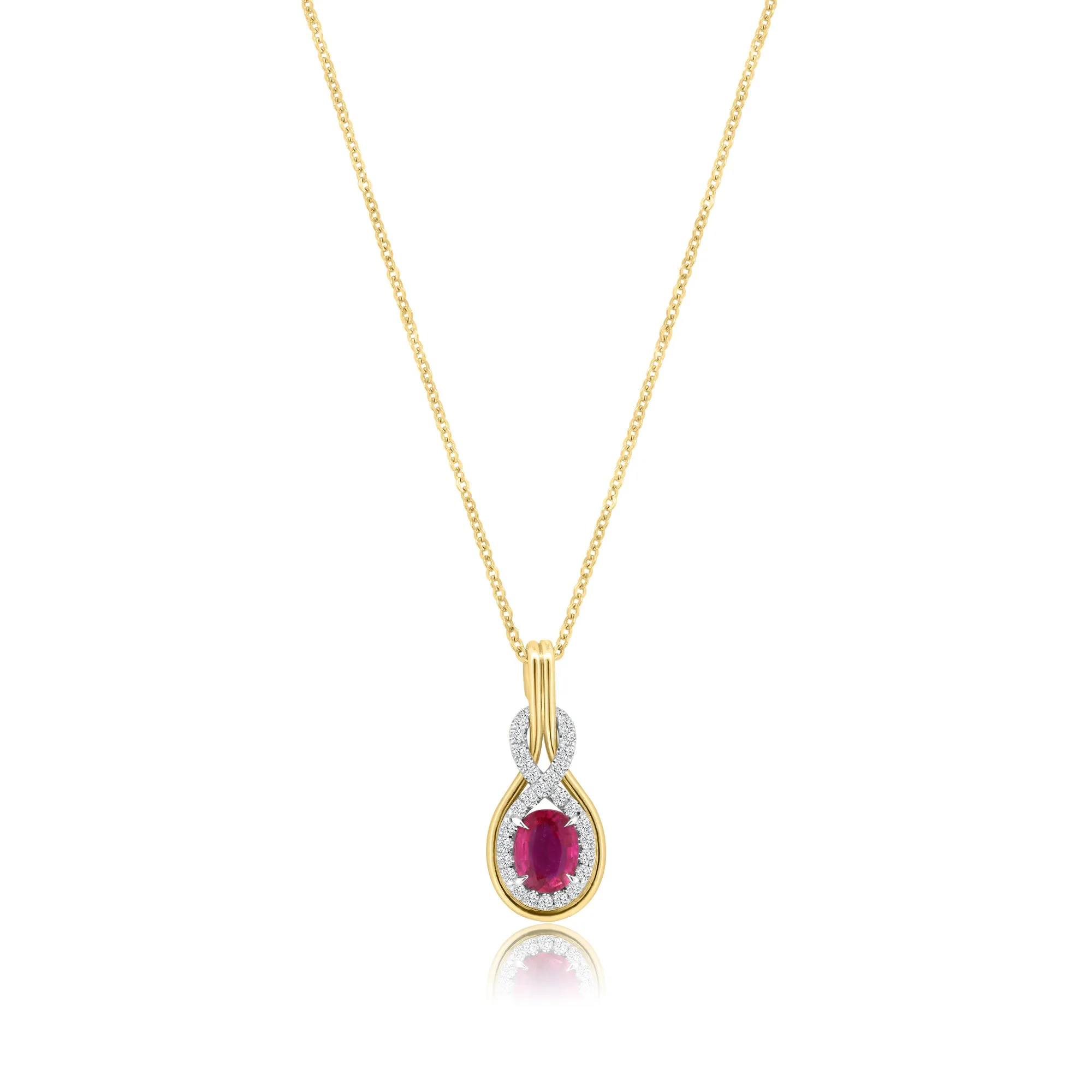 Ruby Diamond Pendant