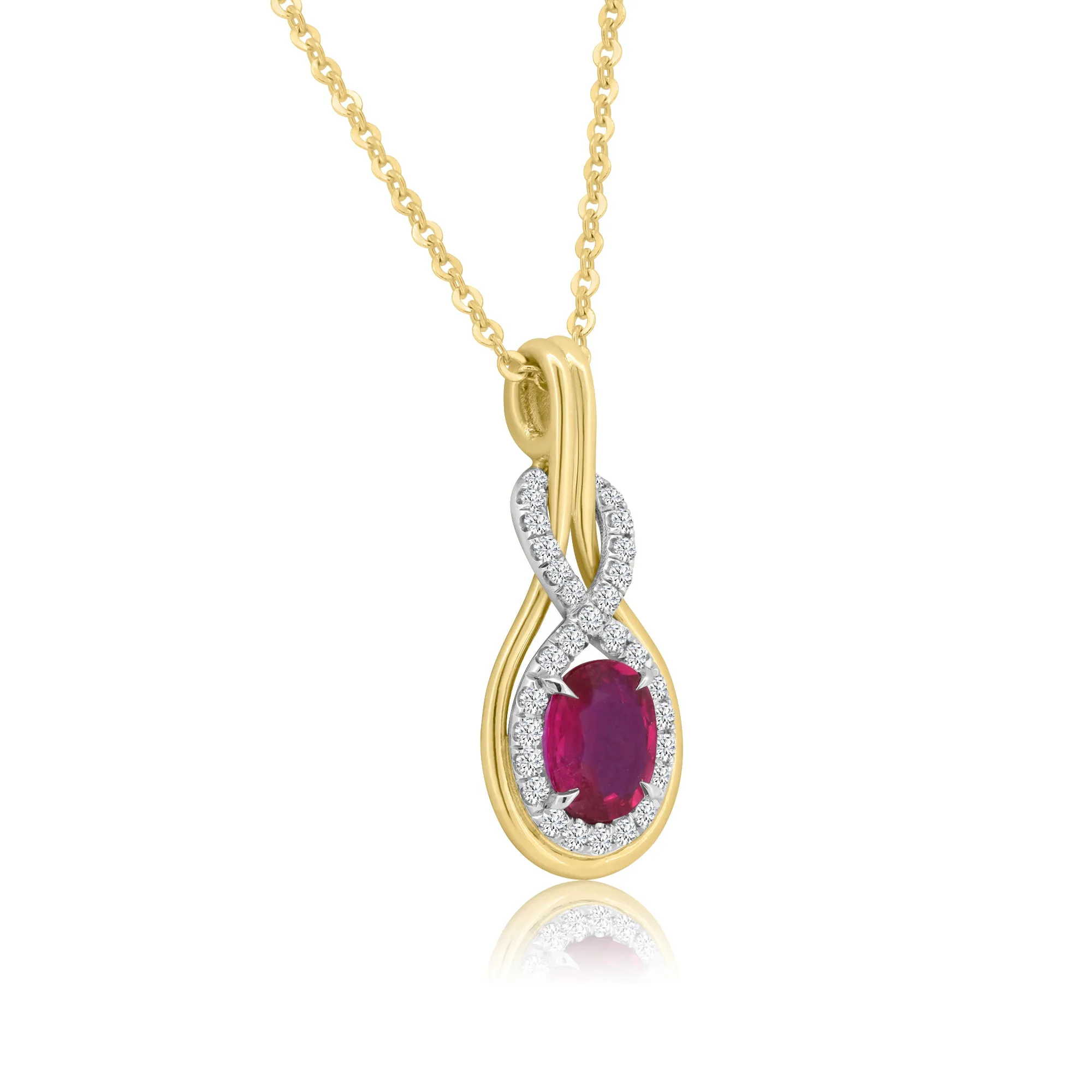 Ruby Diamond Pendant