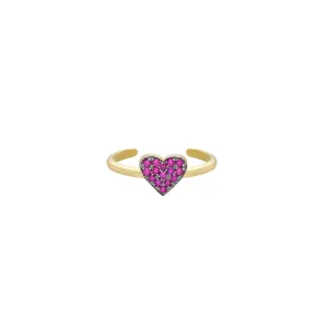 Scarlet Heart Toe Ring