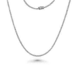 Showroom Collection Diamond Tennis Necklace (8.00 ct.) 2.5 mm 4-Prongs Setting in 14K Gold