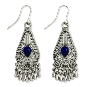 Silver Filigree Teardrop Earring