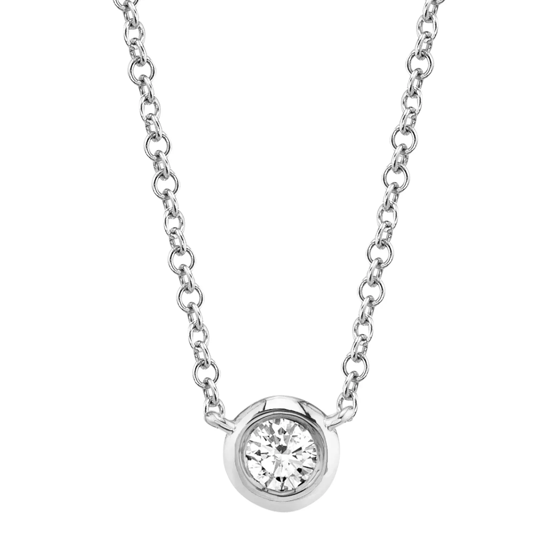 Single Diamond Necklace 4690118