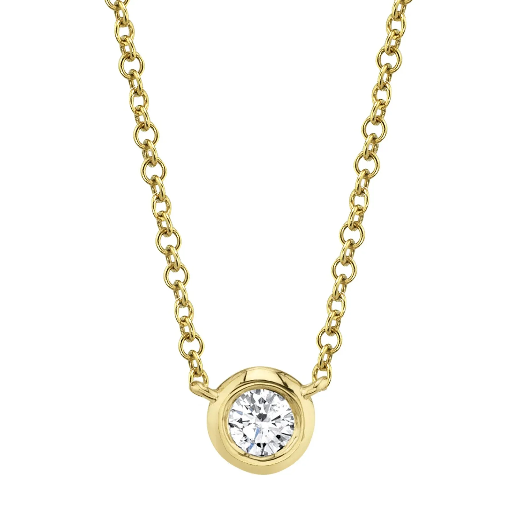 Single Diamond Necklace 4690118