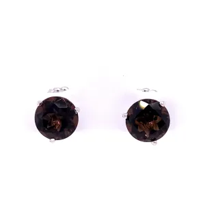 Smoky Quartz Studs