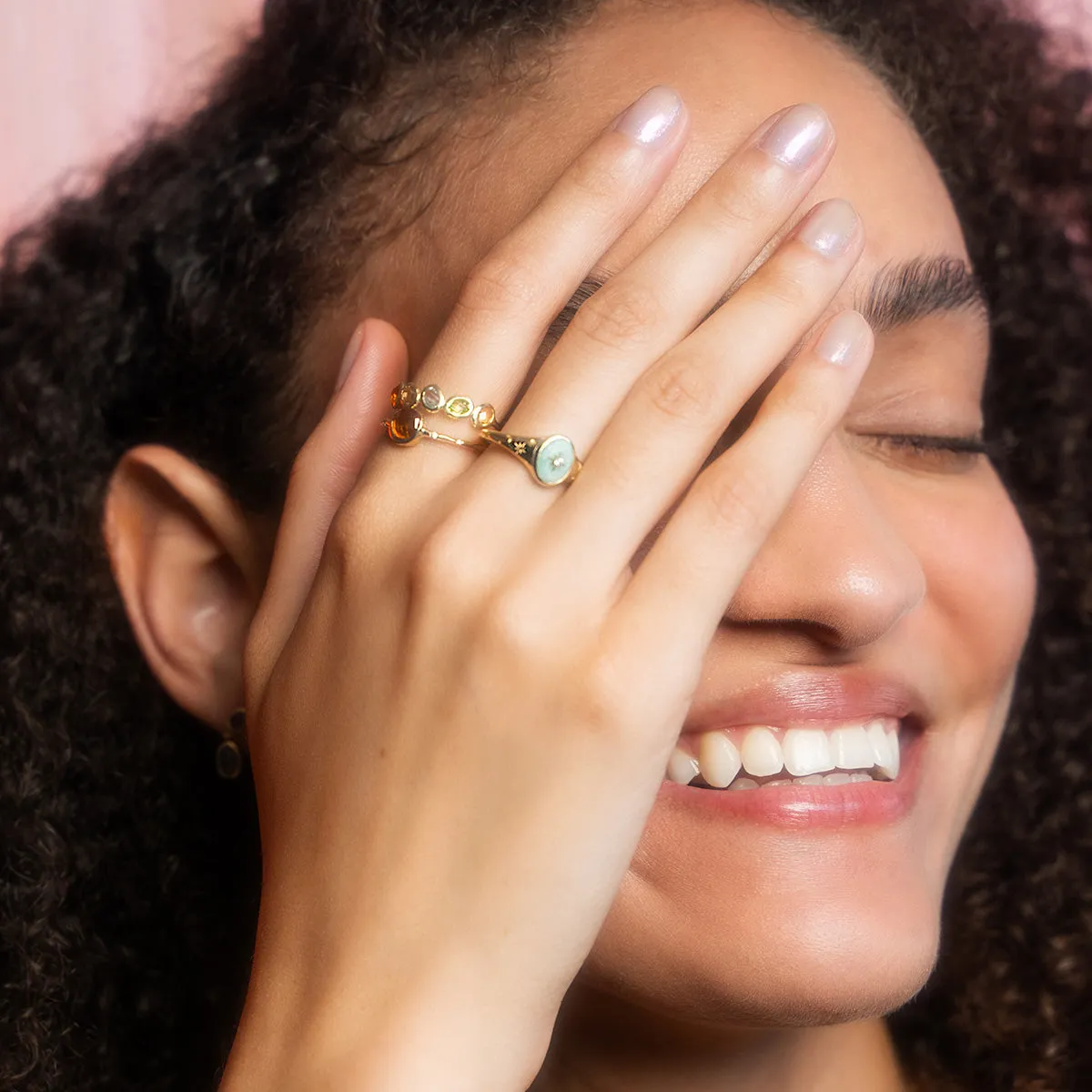 Solid Gold Organic Dawn Ring