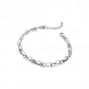 Sterling Silver Tide Bracelet DL669