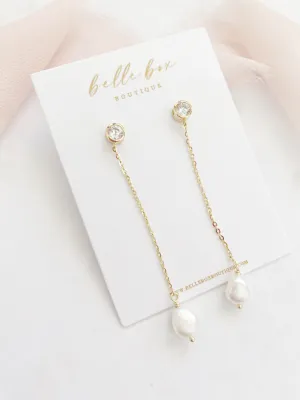 Stezia Fresh Water Pearl Drop Earrings