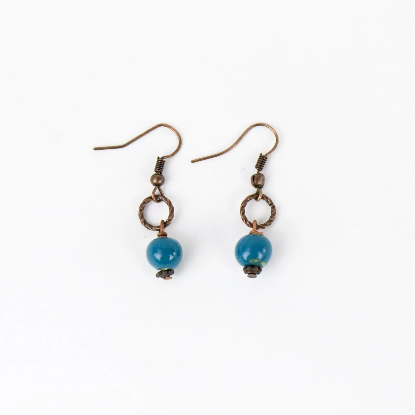 SwaziMUD™ Bead Ring Drop Earrings