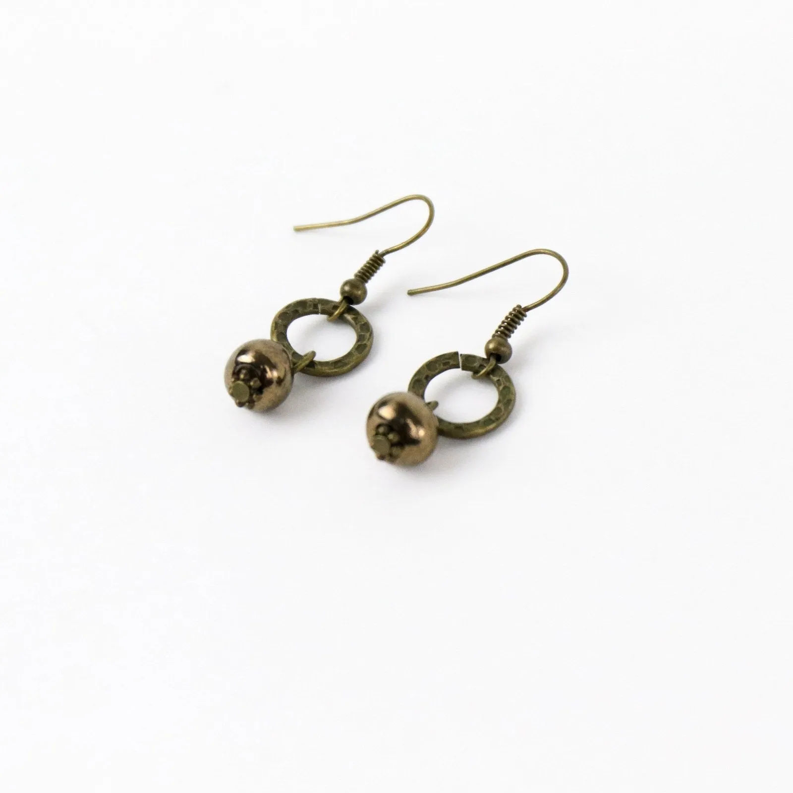 SwaziMUD™ Bead Ring Drop Earrings