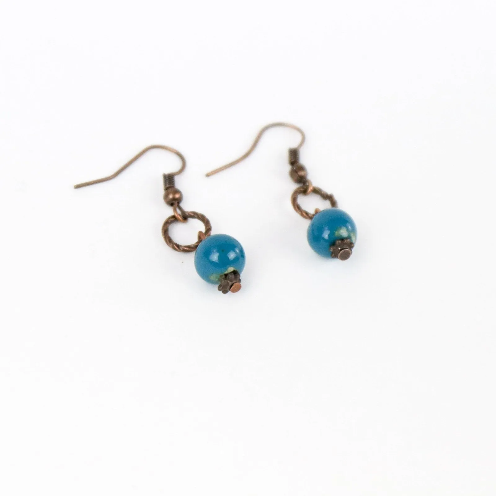 SwaziMUD™ Bead Ring Drop Earrings