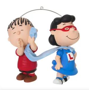 The Peanuts® Gang Super Lucy and Linus Ornament