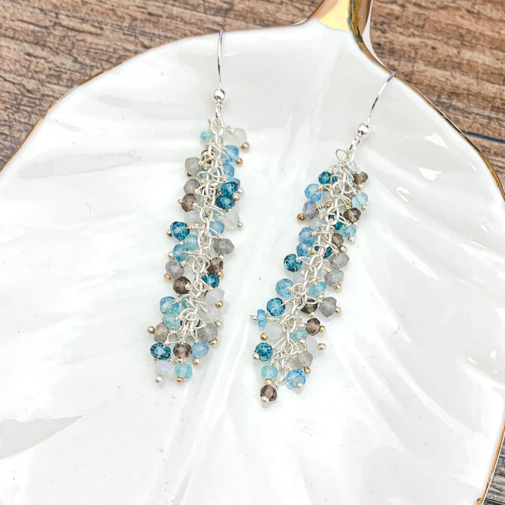 Vibrant Denim Blues Jewelry Set