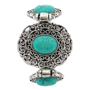 Vintage Turquoise & Silver Bracelet