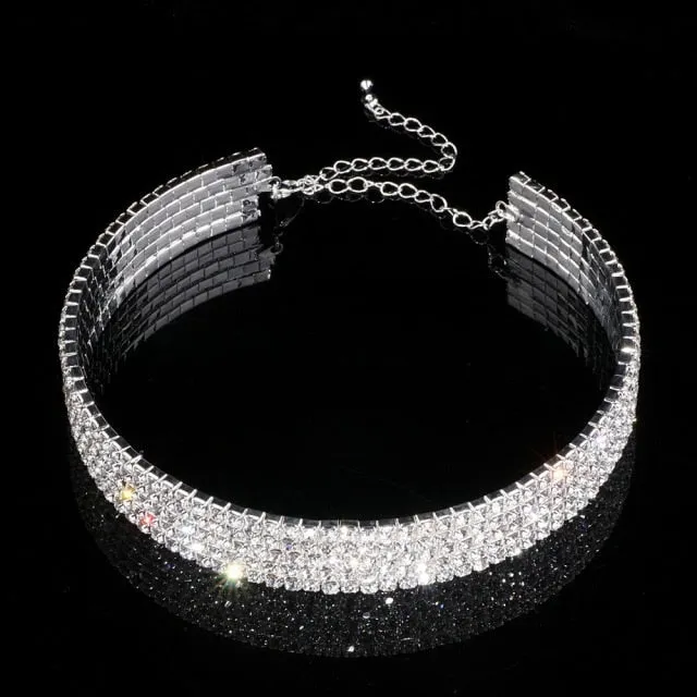 Wedding Jewelry Classic Crystal Jewelry Set for Bride with Shining Crystal